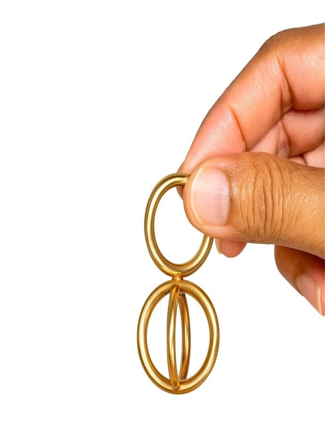MilesMagic Magician's Mystic Spinning Rings | Kinetic Hanging Golden Rings Gimmick | Visual Magic Trick for Kids & Adults | Easy Professional Illusion with Instructions | Classic Novelty Gift - Image 4